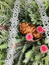 Load image into Gallery viewer, Evergreen & Berries Winter Holiday Wreath
