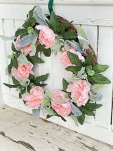 Load image into Gallery viewer, Peony & Greenery Wreath
