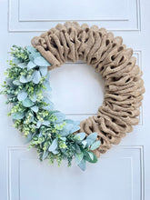 Load image into Gallery viewer, Eucalyptus & Lamb’s Ear on Burlap