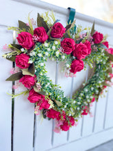 Load image into Gallery viewer, Hot Pink Mini Rose Heart