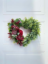 Load image into Gallery viewer, Eucalyptus & Winter Rose Heart