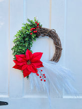 Load image into Gallery viewer, Poinsettia, Boxwood, & Pampas