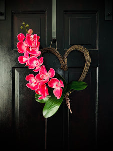 Pink Orchid Heart