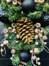 Load image into Gallery viewer, Black &amp; Gold Swag
