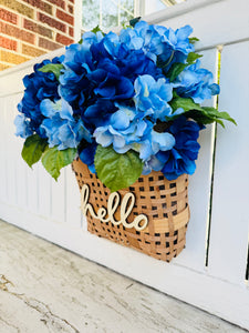 Blue Hydrangea Basket