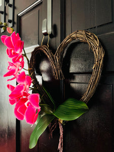 Pink Orchid Heart