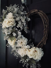 Load image into Gallery viewer, Carnation &amp; Eucalyptus Heart
