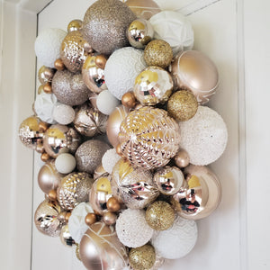 Pale Gold and White Ornaments
