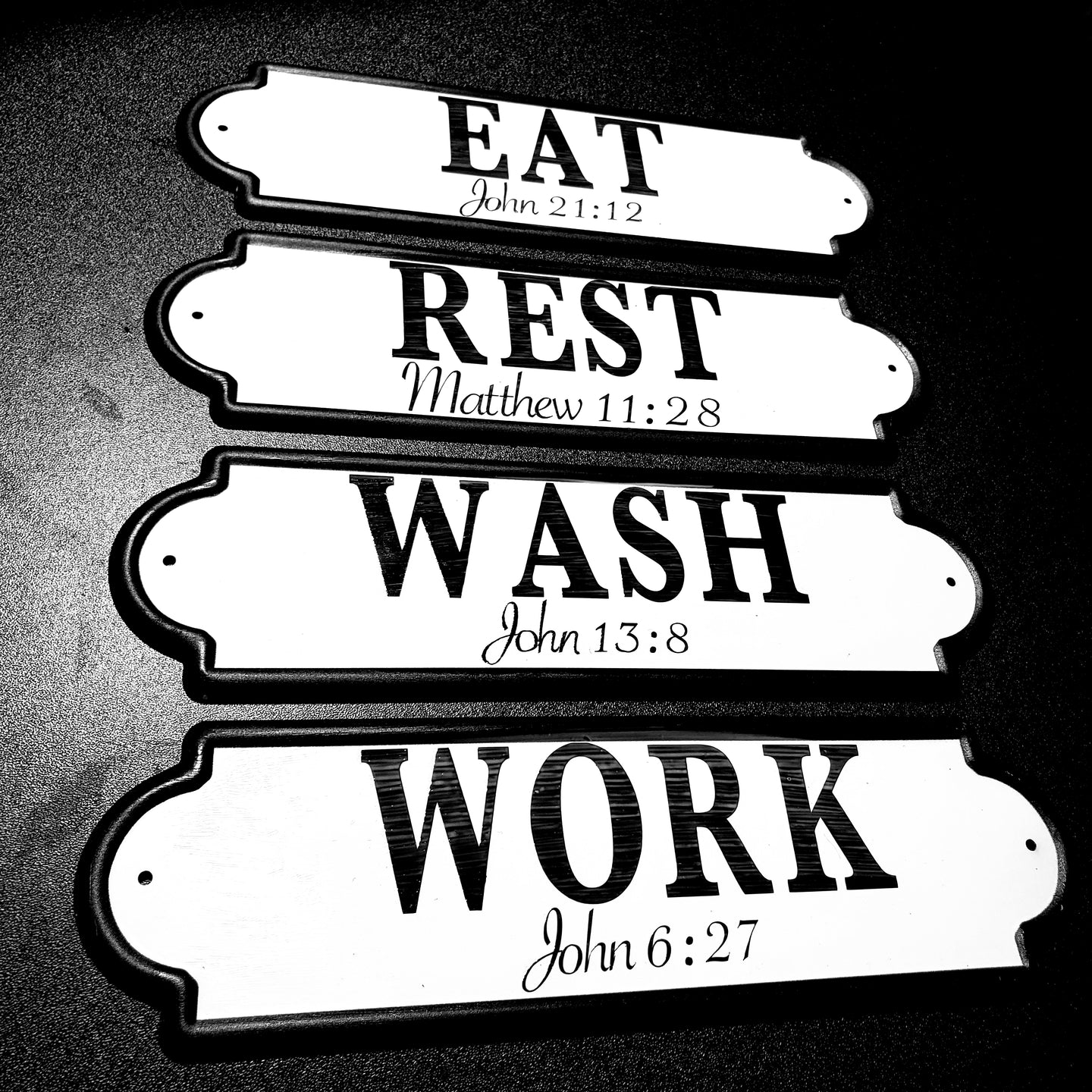 Farmhouse Style Signs with Scripture