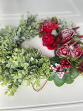 Load image into Gallery viewer, Eucalyptus &amp; Winter Rose Heart
