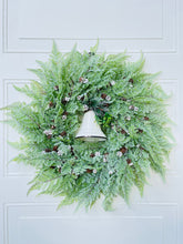 Load image into Gallery viewer, Light Green Fern Winter Wreath
