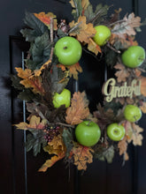 Load image into Gallery viewer, Granny Smith Apple Fall Wreath
