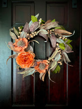 Load image into Gallery viewer, Peony &amp; Eucalyptus Fall Wreath
