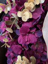 Load image into Gallery viewer, Gourds on Hydrangea Fall Wreath
