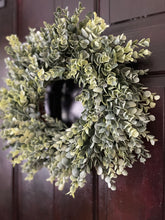Load image into Gallery viewer, Frosted Eucalyptus Wreath (made to order)
