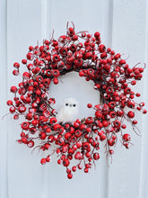 Load image into Gallery viewer, White Owl &amp; Frosted Crabapples
