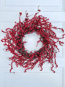 Red Berry Winter Holiday Wreath
