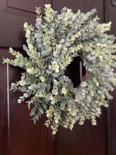 Load image into Gallery viewer, Frosted Eucalyptus Wreath (made to order)
