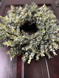 Frosted Eucalyptus Wreath (made to order)