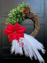 Load image into Gallery viewer, Poinsettia, Boxwood, &amp; Pampas
