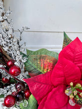Load image into Gallery viewer, Red &amp; Ice Winter Holiday Wreath
